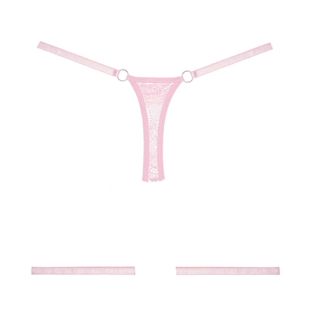 Allure Adore Say It with Garters Panty Pink O/S