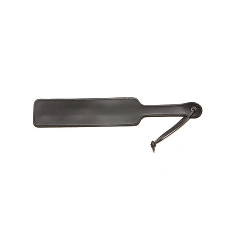 Allure X-Play Large Black Paddle shown from above, ideal for impact play and control.