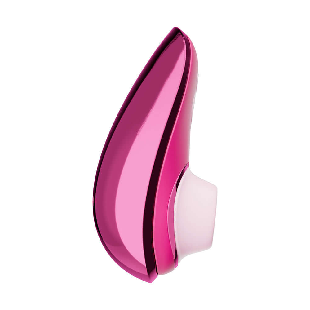 Womanizer x Iggy Azalea Liberty 2 Special Edition Metal Pink clitoral stimulator in vibrant metallic pink design.