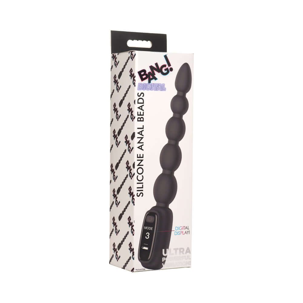 BANG! Digital Silicone Anal Beads Vibrator