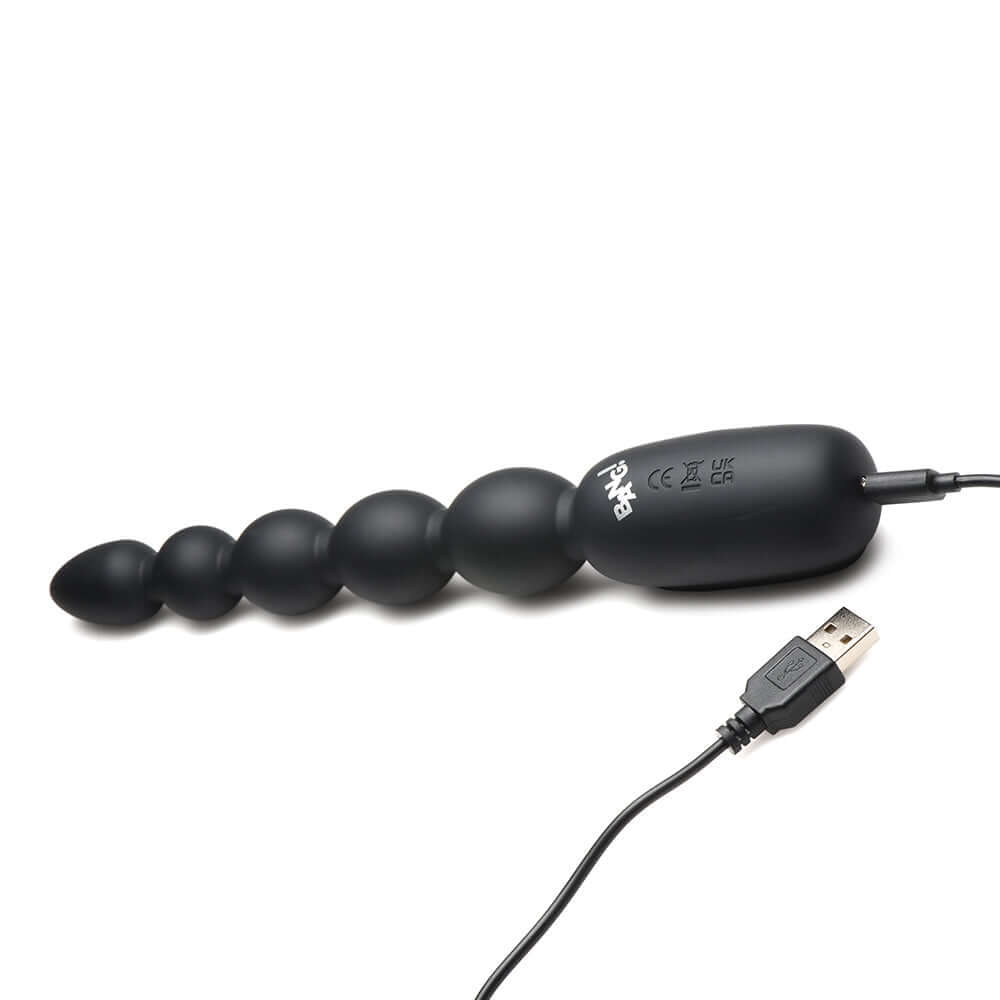 BANG! Digital Silicone Anal Beads Vibrator