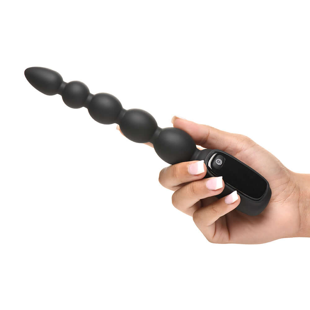 BANG! Digital Silicone Anal Beads Vibrator