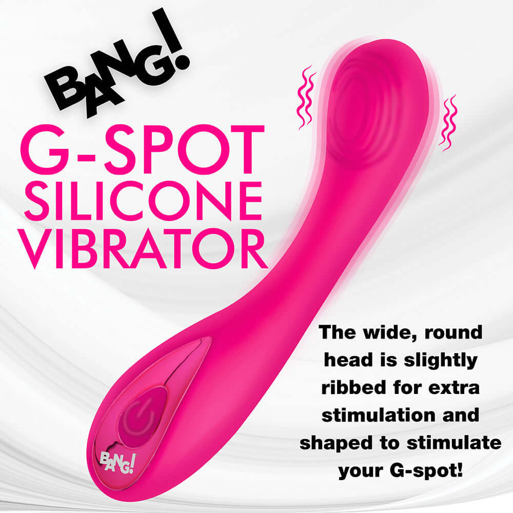 Bang! G-Spot Rechargeable Silicone Vibrator - Pink