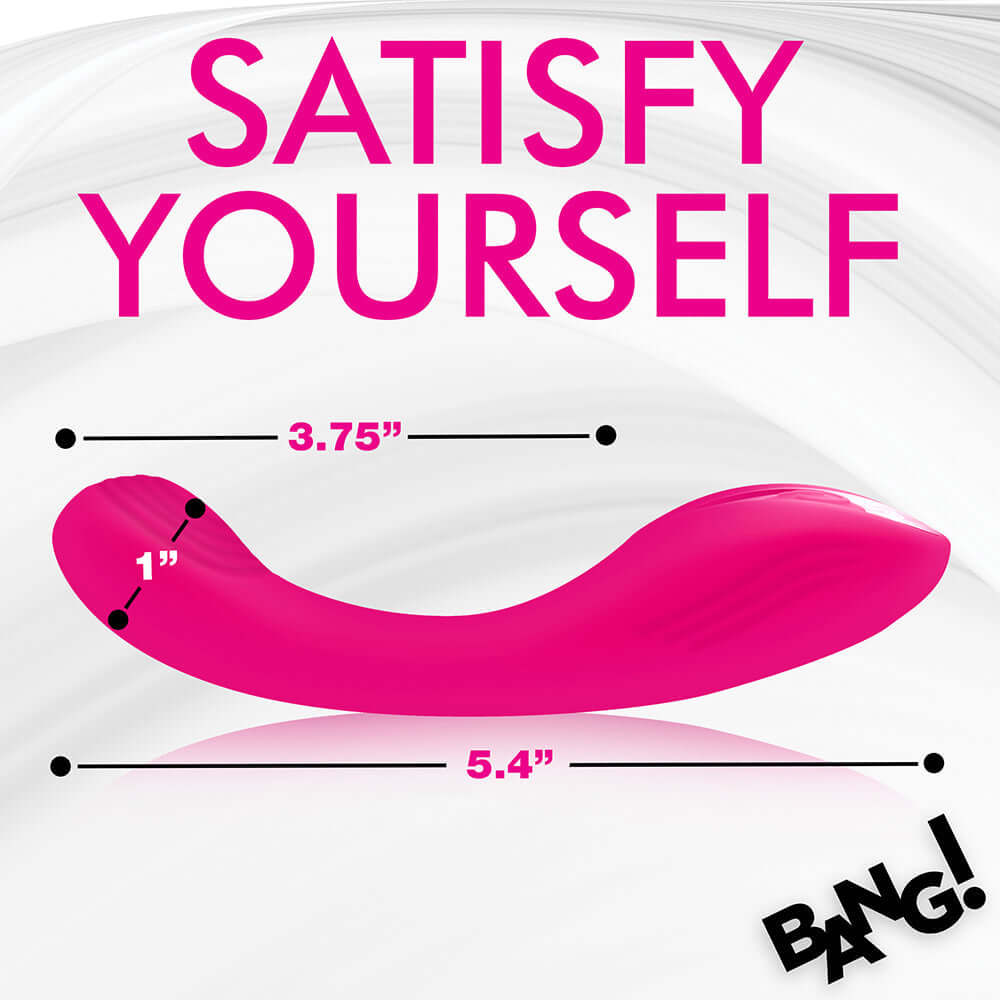 Bang! G-Spot Rechargeable Silicone Vibrator - Pink