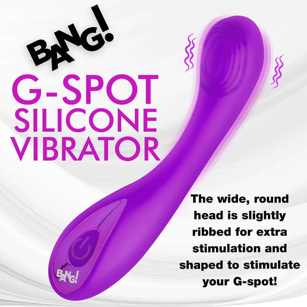 Bang! G-Spot Rechargeable Silicone Vibrator - Purple