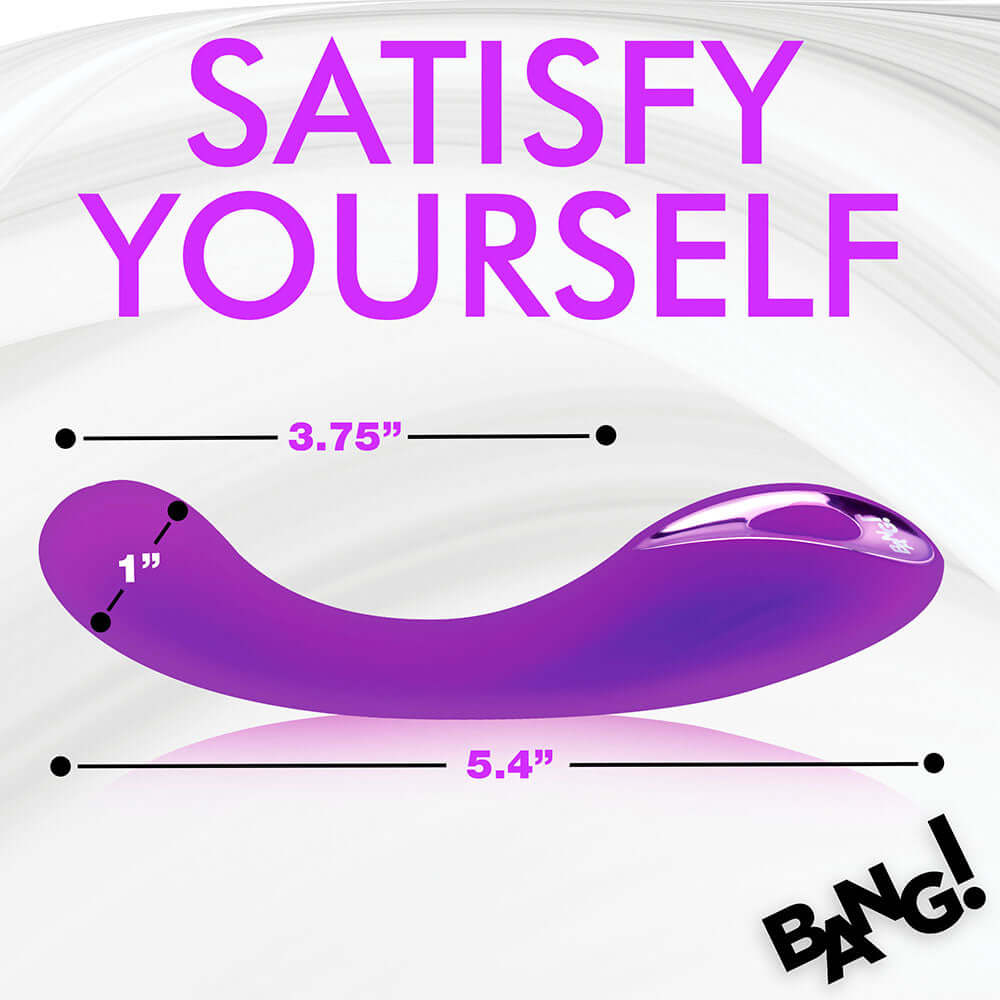 Bang! G-Spot Rechargeable Silicone Vibrator - Purple