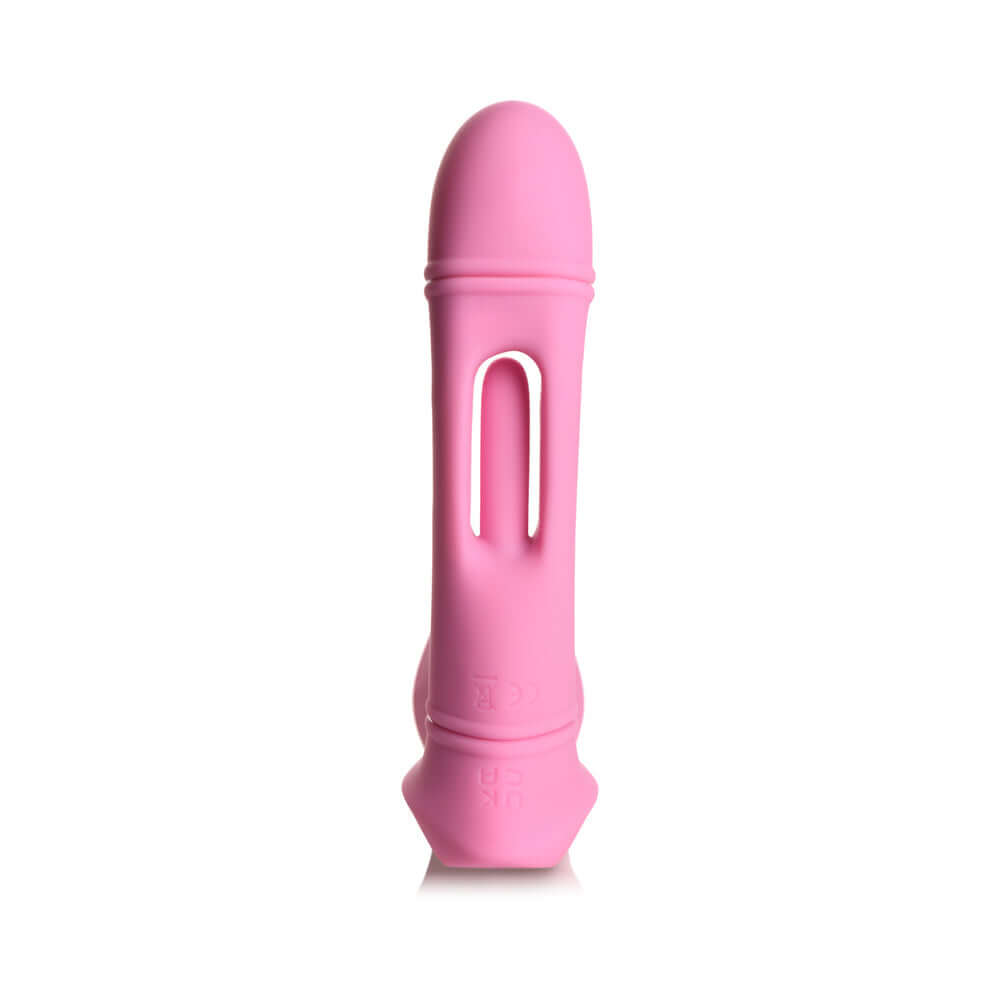 Flickers G-Flick Flicking G-Spot Rechargeable Silicone Vibrator with Remote Control - Pink