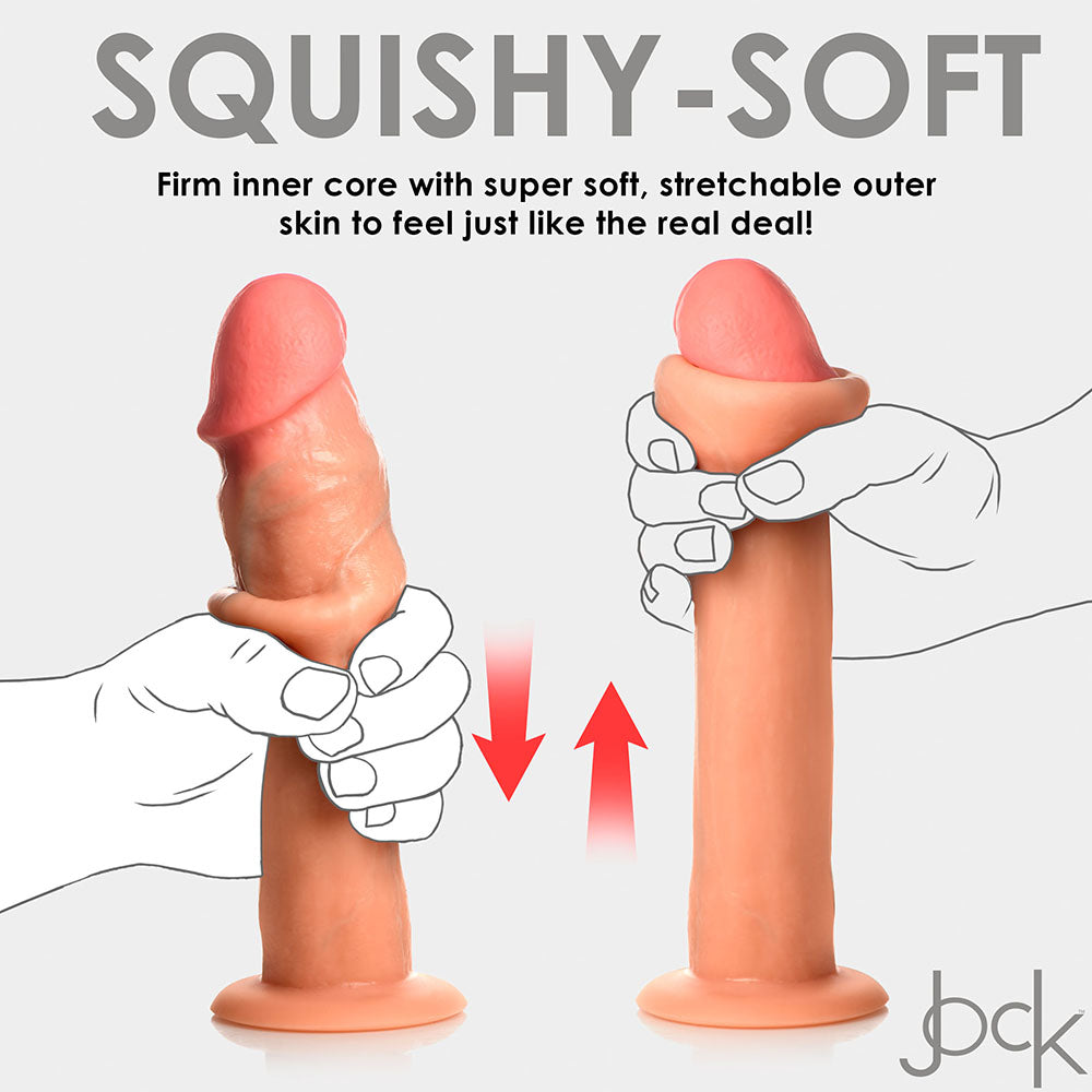 JOCK 8.5 inches Realistic Skin Silicone Dildo