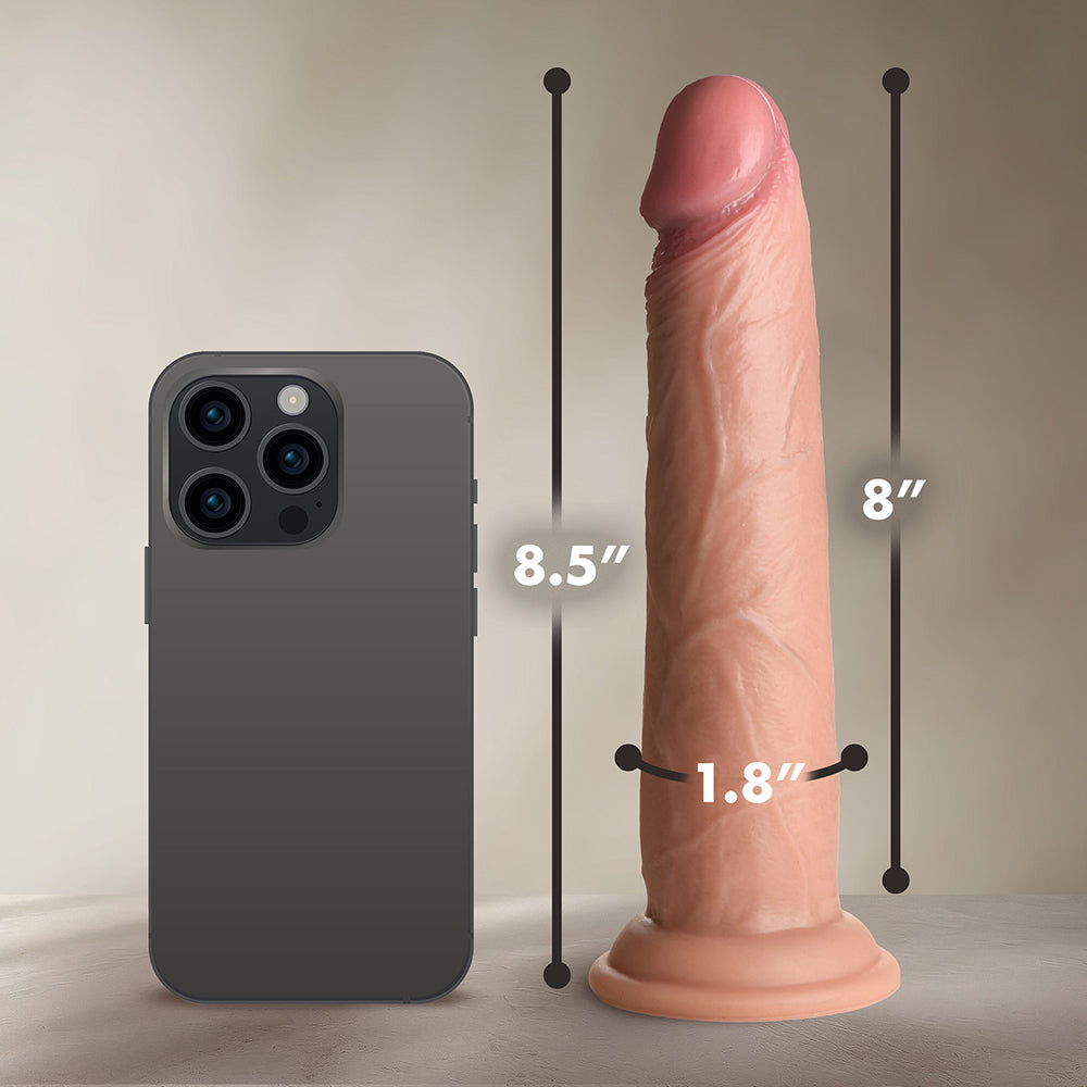JOCK Real Skin 8.5 inches Silicone Dildo Medium