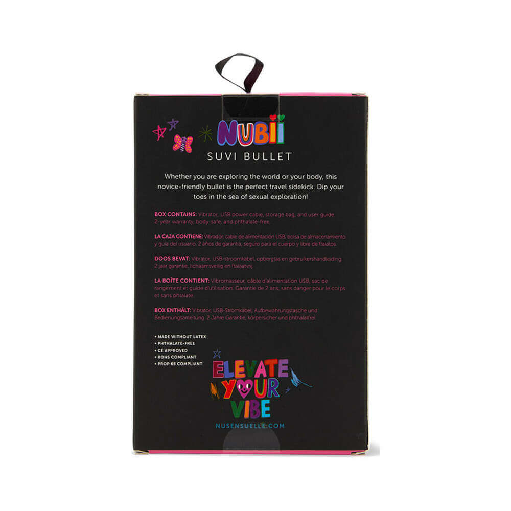 Nu Sensuelle Suvi Nubii Pointed Tip Bullet with 10 Functions Ultra Violet