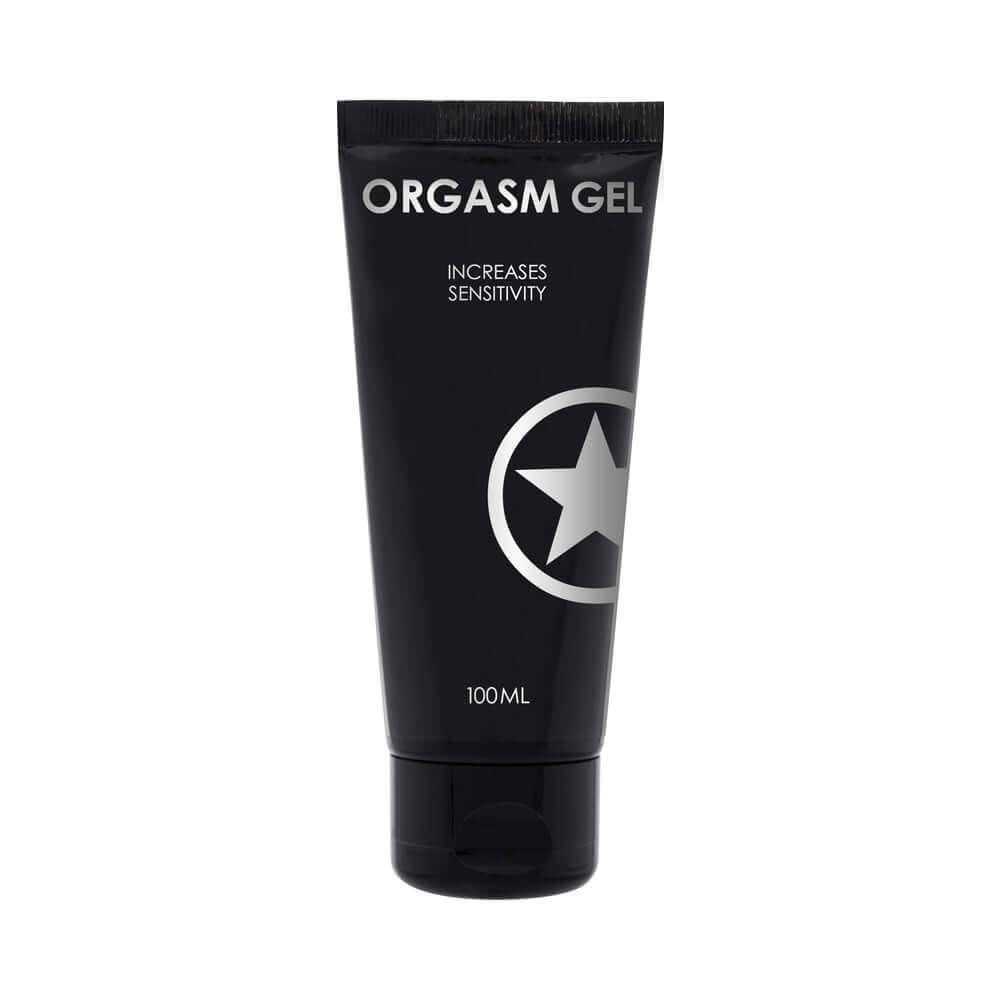 Shots Orgasm Gel 3 Oz - tube of gel, enhances sensitivity and arousal for intimate moments.