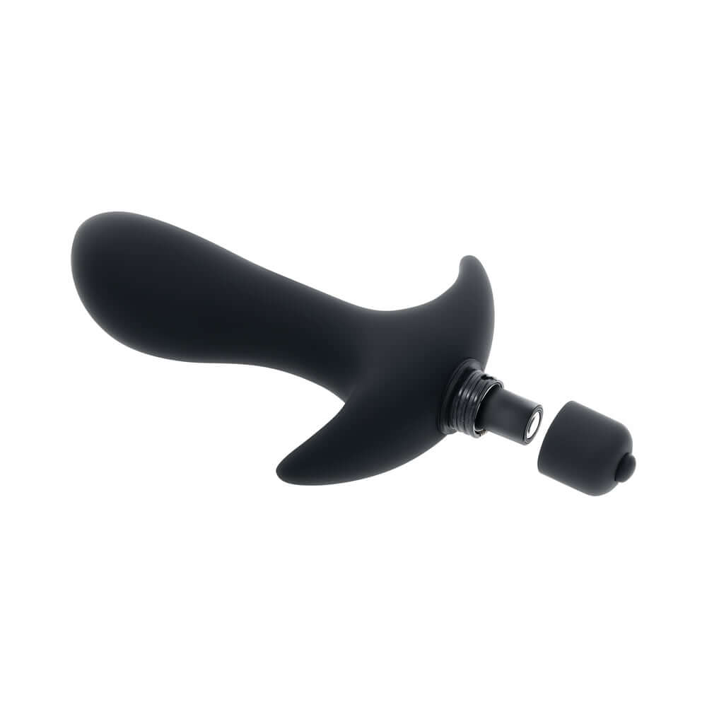 Selopa P-Spot Trainer Battery Operated Prostate Vibe Silicone Black
