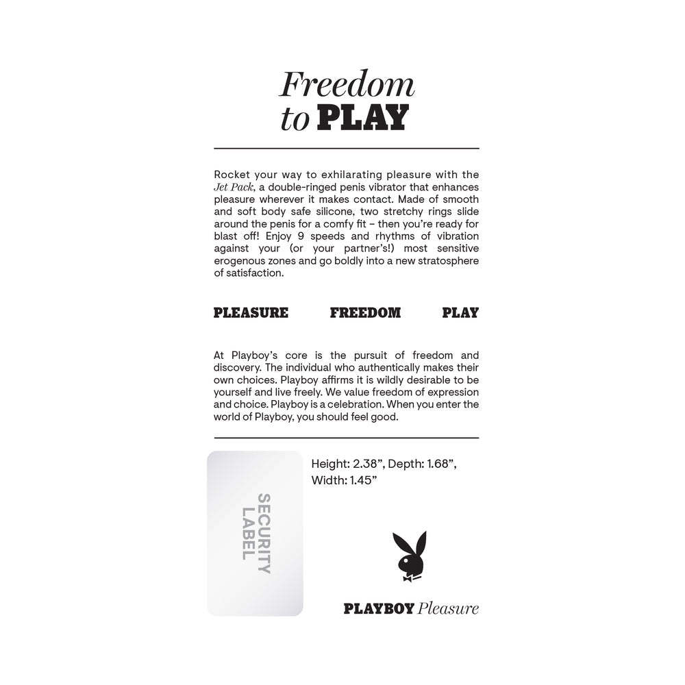 Playboy Jet Pack Vibrator Navy