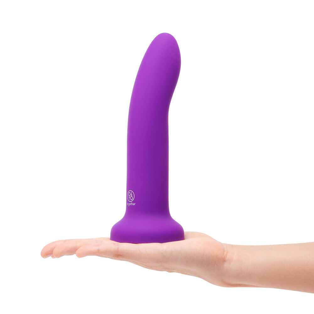 Together Duo 2-Piece 5 / 7 inches Silicone Dildo & Harness Set Purple