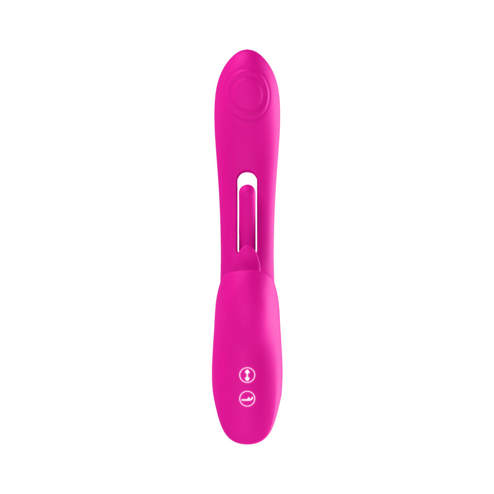 Luv Inc Tr46: Tapping Tongue Rabbit Vibrator Pink