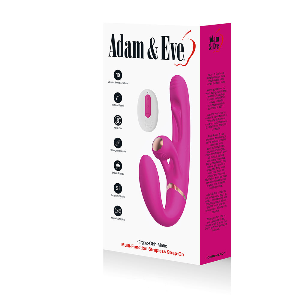 Adam & Eve Orgaz-Ohh-Matic Multi Function Strapless Strap On