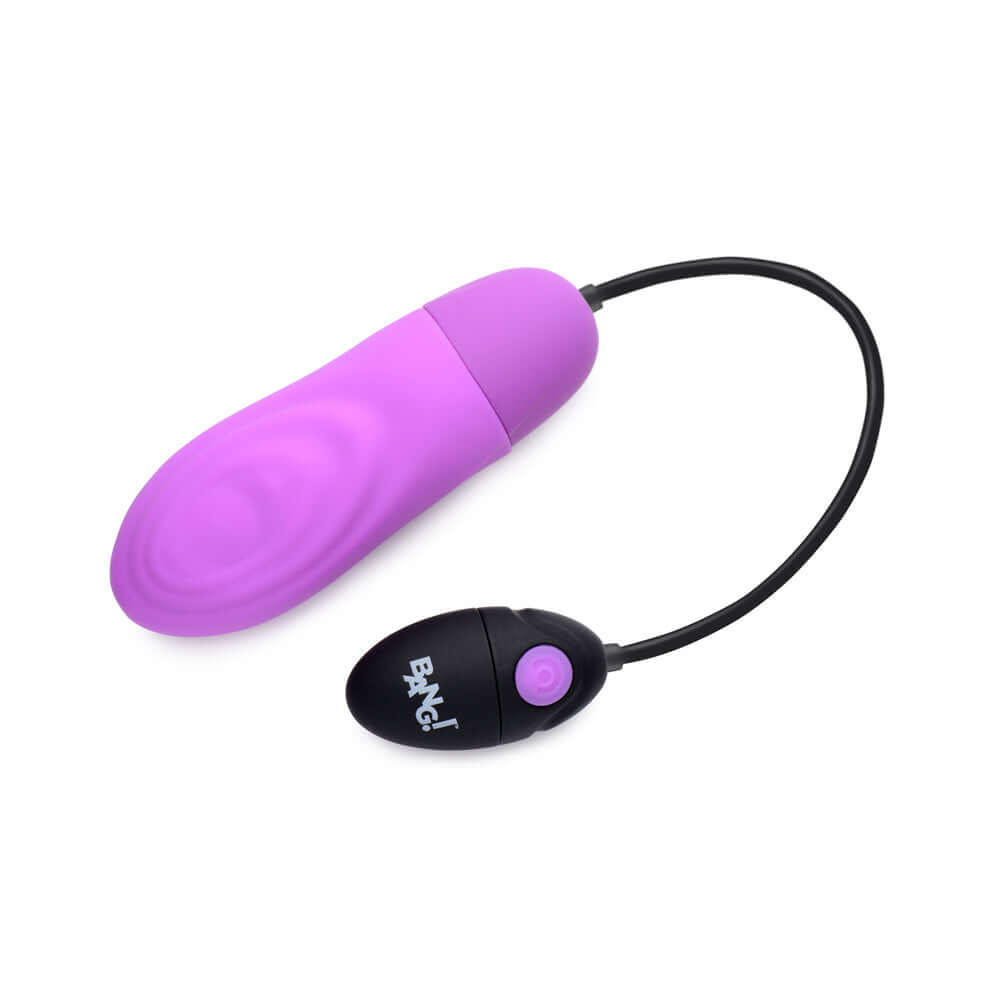 BANG! 7X Pulsing Rechargeable Silicone Bullet Purple