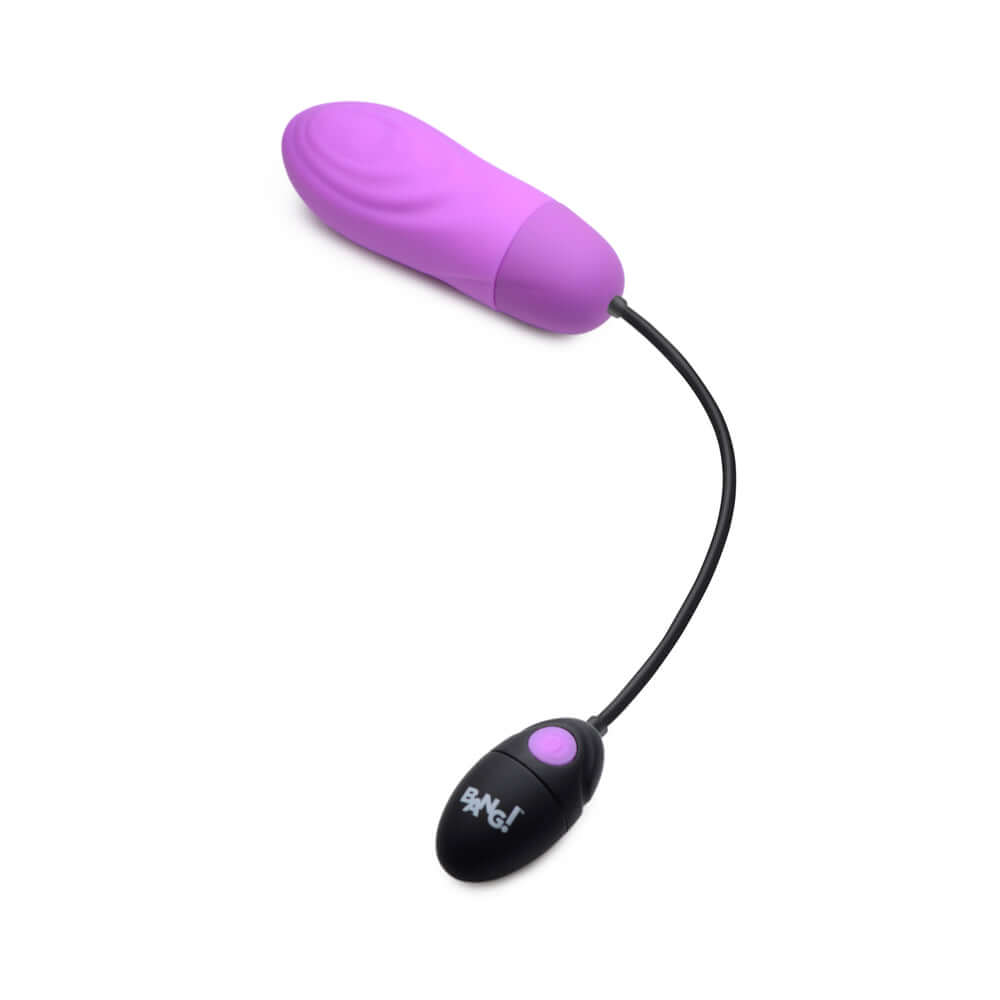 BANG! 7X Pulsing Rechargeable Silicone Bullet Purple