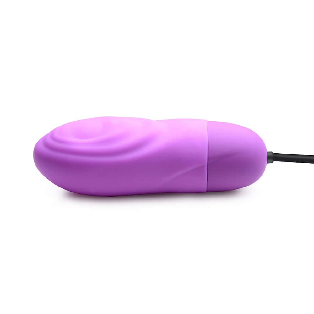 BANG! 7X Pulsing Rechargeable Silicone Bullet Purple
