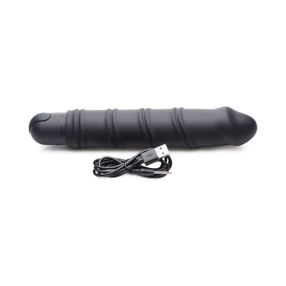 BANG! XL Bullet & Swirl Silicone Sleeve Black