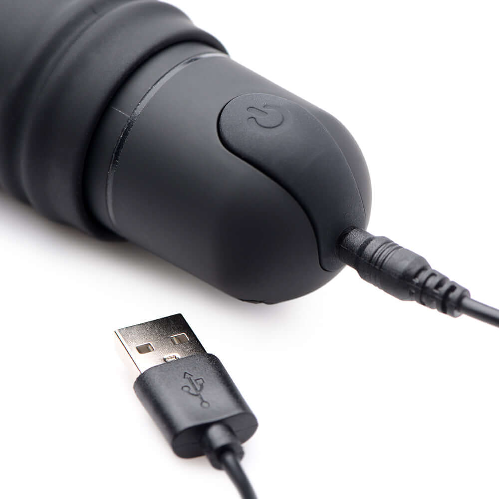 BANG! XL Bullet & Swirl Silicone Sleeve Black