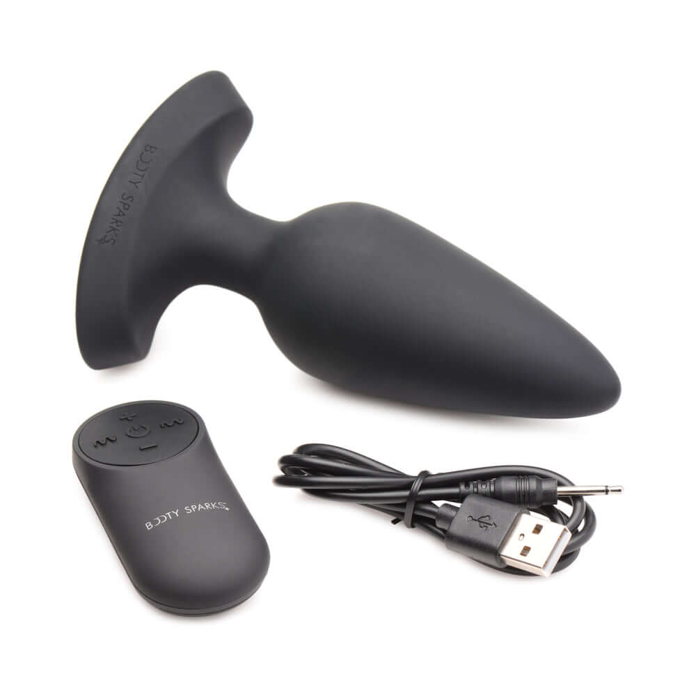 Booty Sparks Laser Heart Anal Plug with Remote L