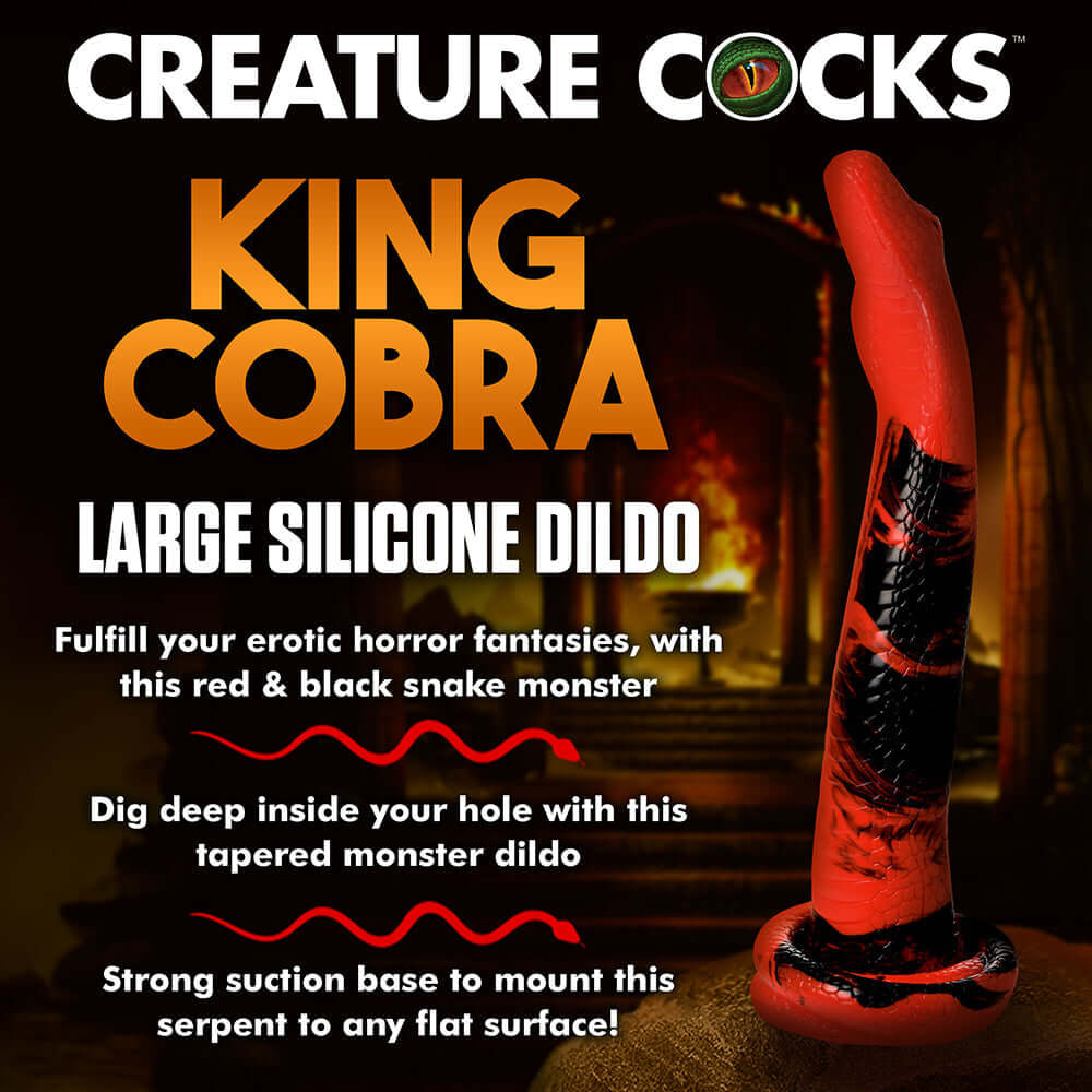 Creature Cocks King Cobra Large 14 inches Long Silicone Dong
