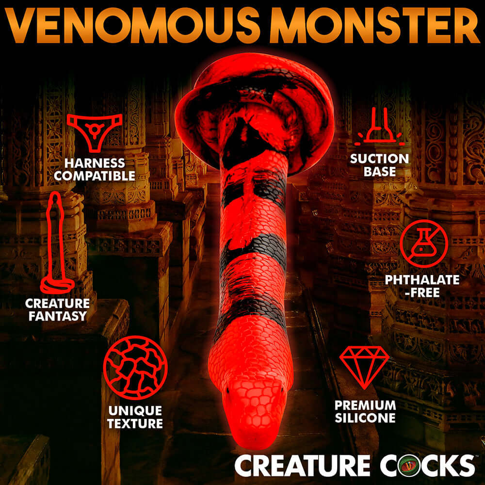 Creature Cocks King Cobra Large 14 inches Long Silicone Dong