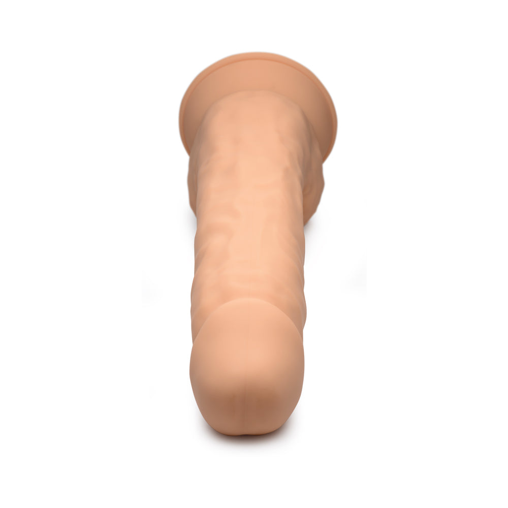 FLESHSTIXXX 10 inches Silicone Dildo with Balls Medium