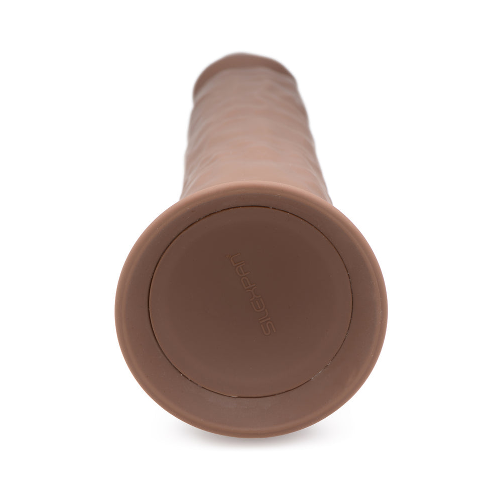 FLESHSTIXXX 10 inches Silicone Dildo with Balls Dark