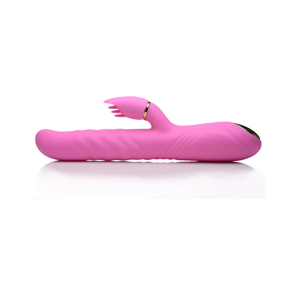 INMI 10X Versa-Thrust Thrusting & Vibrating Silicone Rabbit with 3 Attachments