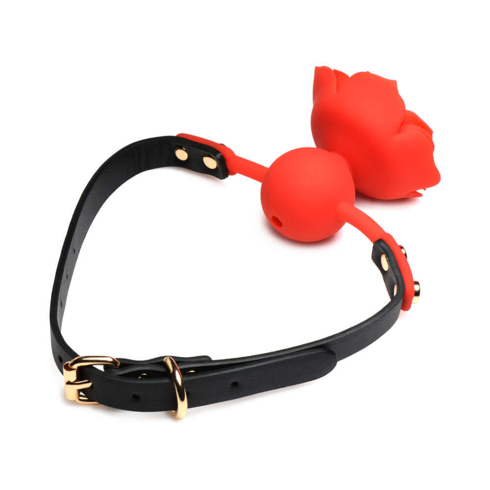 Master Series Blossom Gag Silicone Rose Gag