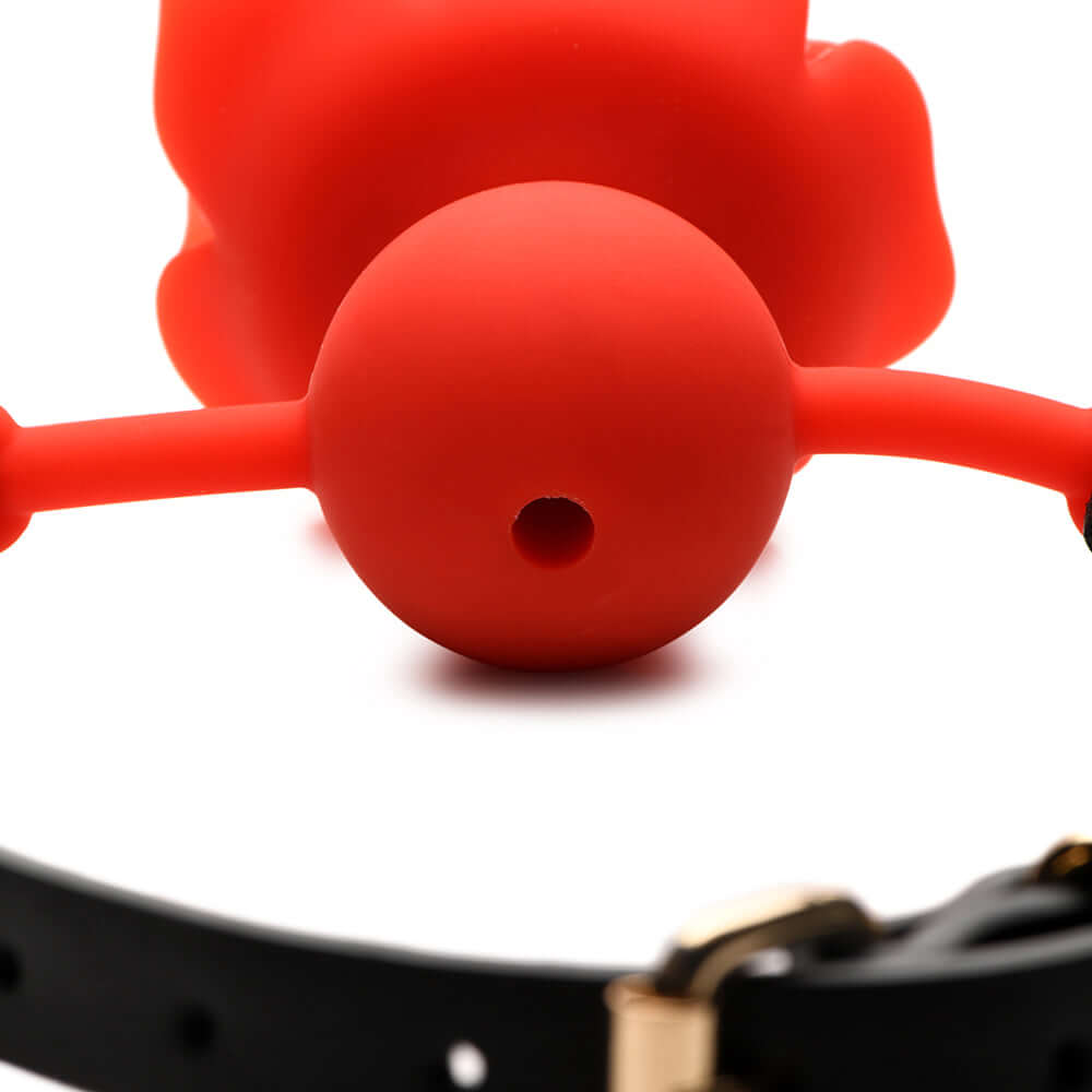 Master Series Blossom Gag Silicone Rose Gag