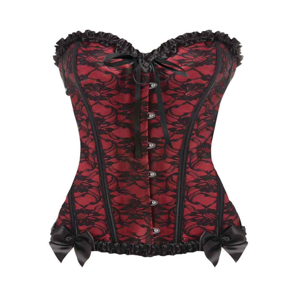 Master Series Scarlet Seduction Lace-up Corset & Thong L