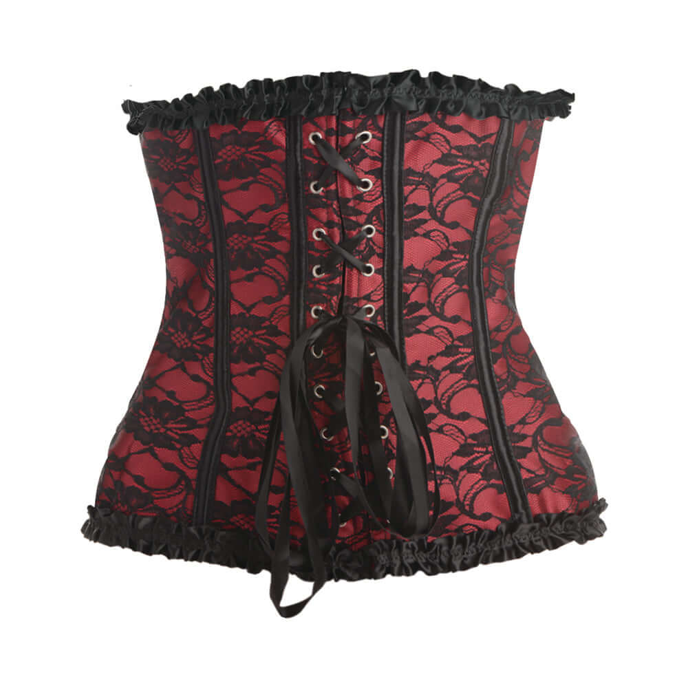 Master Series Scarlet Seduction Lace-up Corset & Thong L