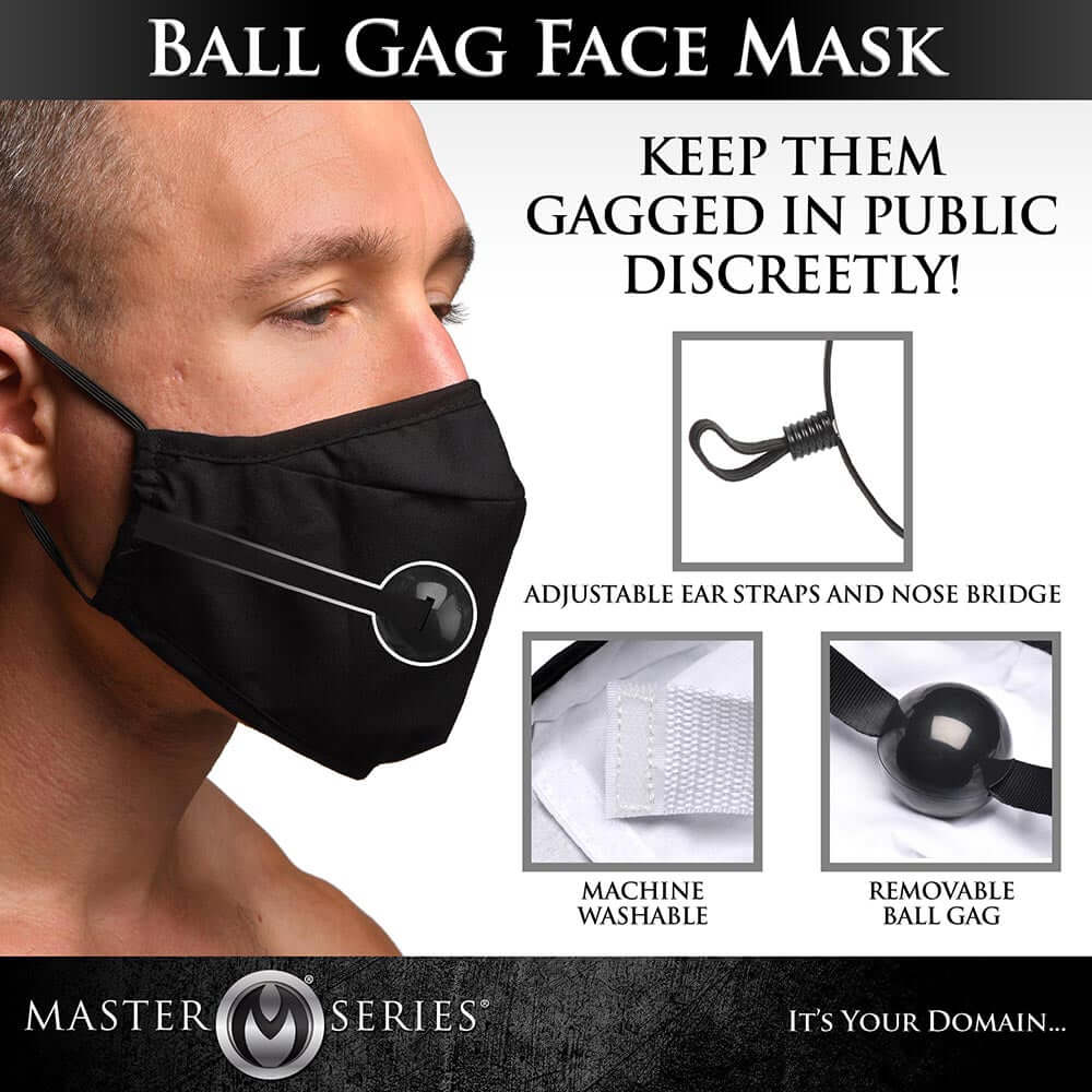Master Series Under Cover Ball Gag Face Mask