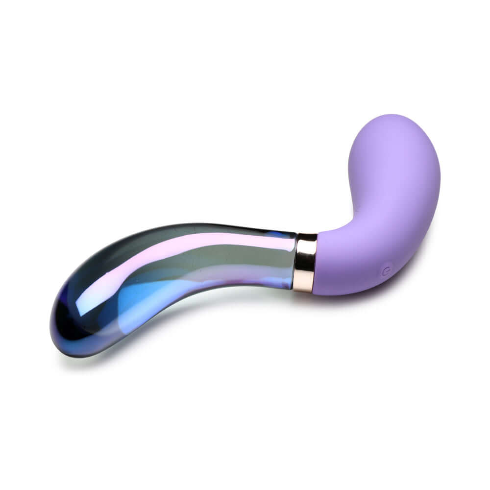 Prisms 10X Pari Dual Ended Wavy Silicone/Glass Vibrator