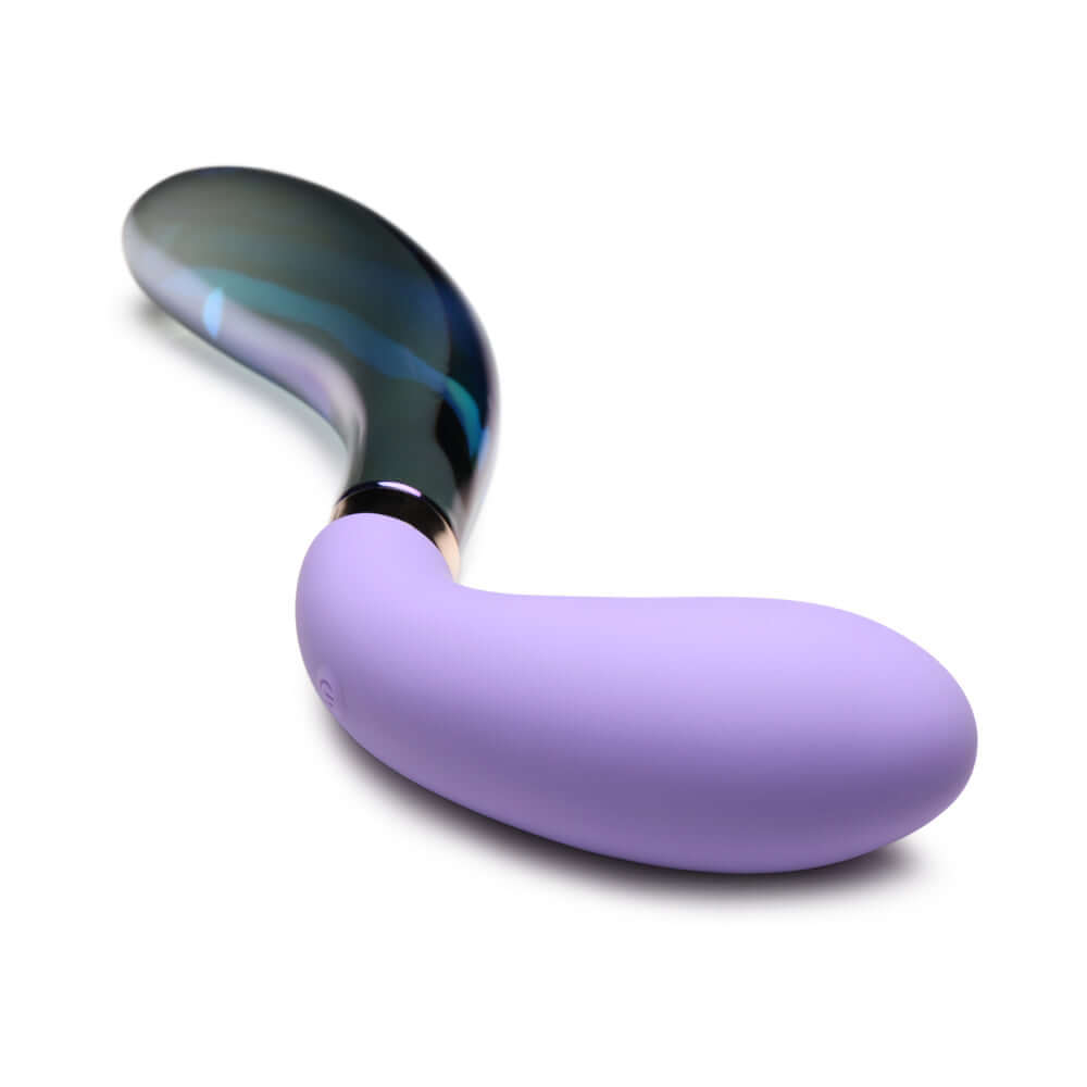 Prisms 10X Pari Dual Ended Wavy Silicone/Glass Vibrator