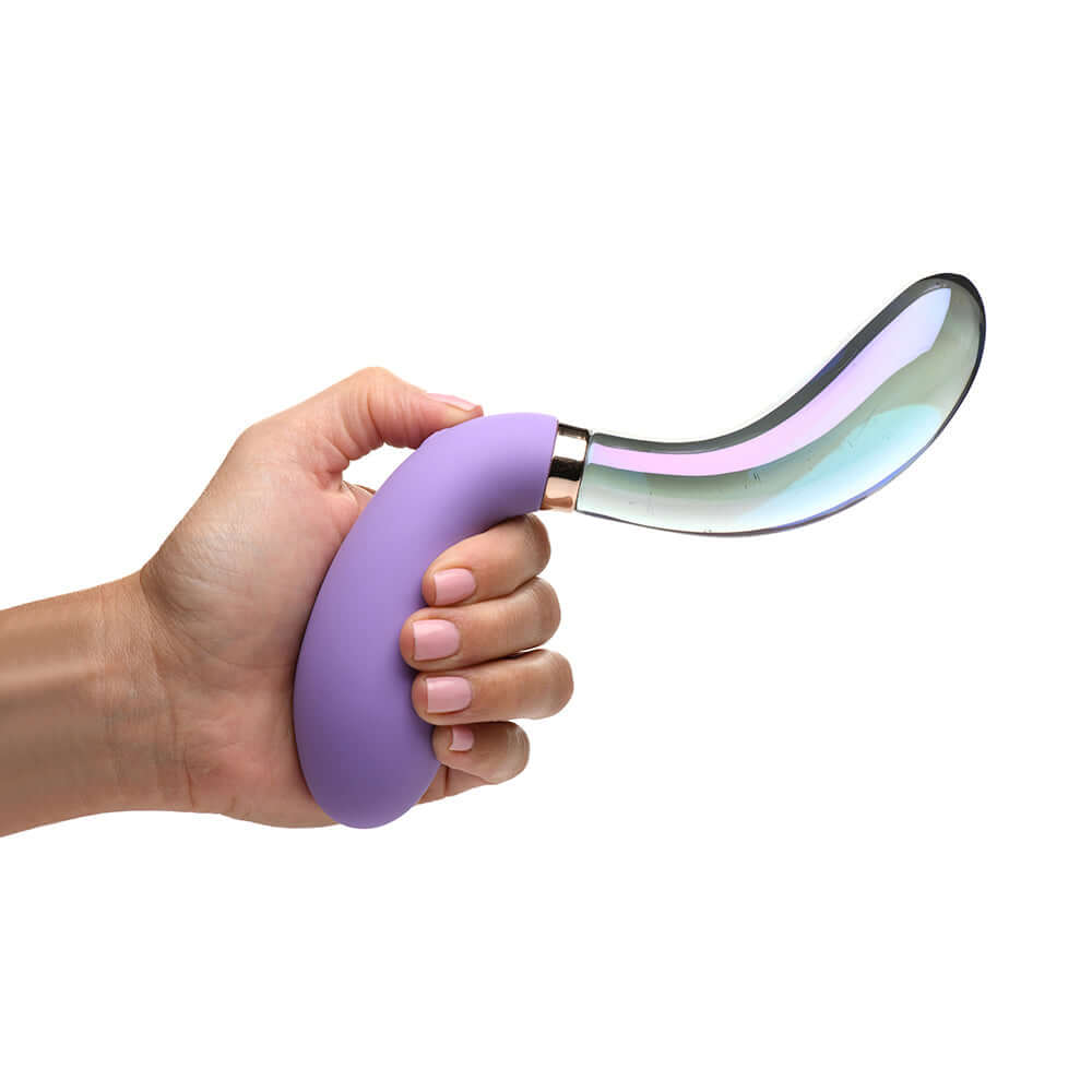 Prisms 10X Pari Dual Ended Wavy Silicone/Glass Vibrator