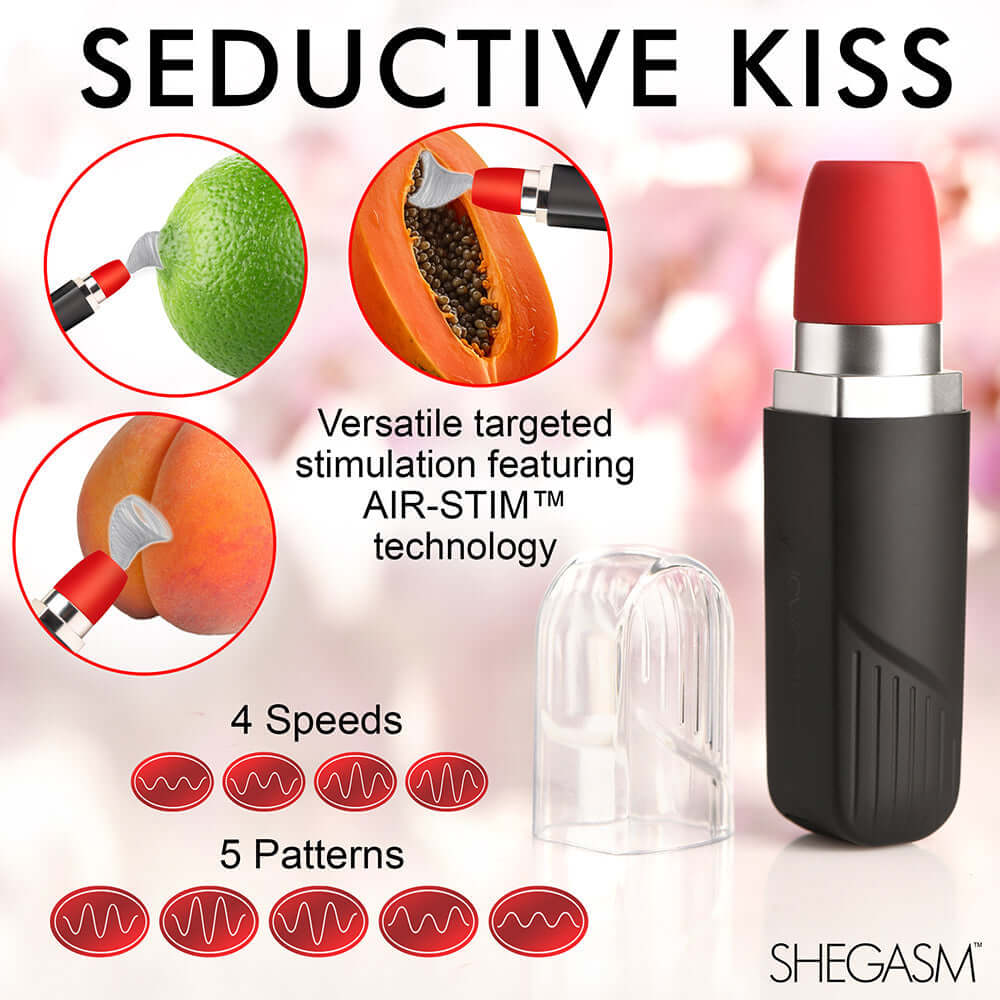 Shegasm Pocket Pucker 9X Silicone Lipstick Clit Stimulator