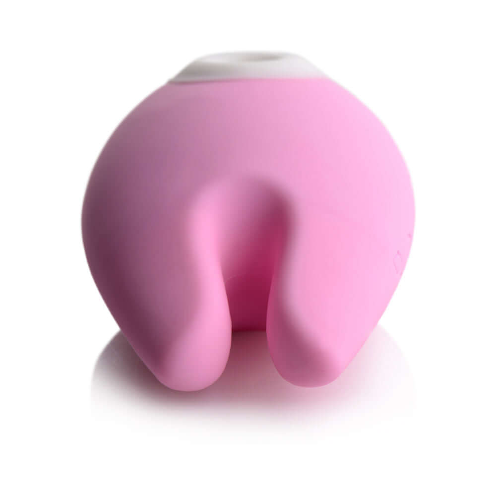 Shegasm Sucky Bunny Clitoral Stimulator Pink back view showcasing its cute design and flexible bunny ears.