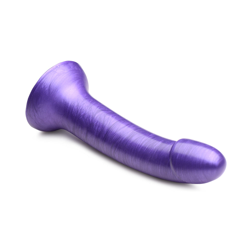 Simply Sweet 7 inches Metallic Silicone Dildo Purple