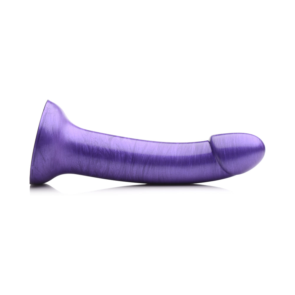 Simply Sweet 7 inches Metallic Silicone Dildo Purple