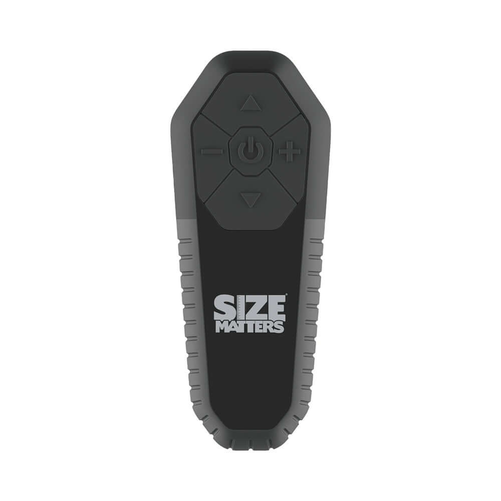 Size Matters 2 inches Erection 28X Realistic Remote Vibrating Silicone Sheath Black