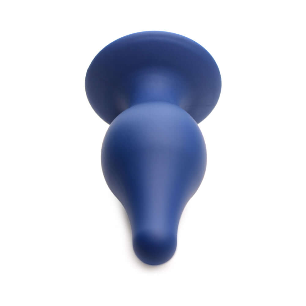 Squeeze-It Squeezable Tapered Large Anal Plug Blue