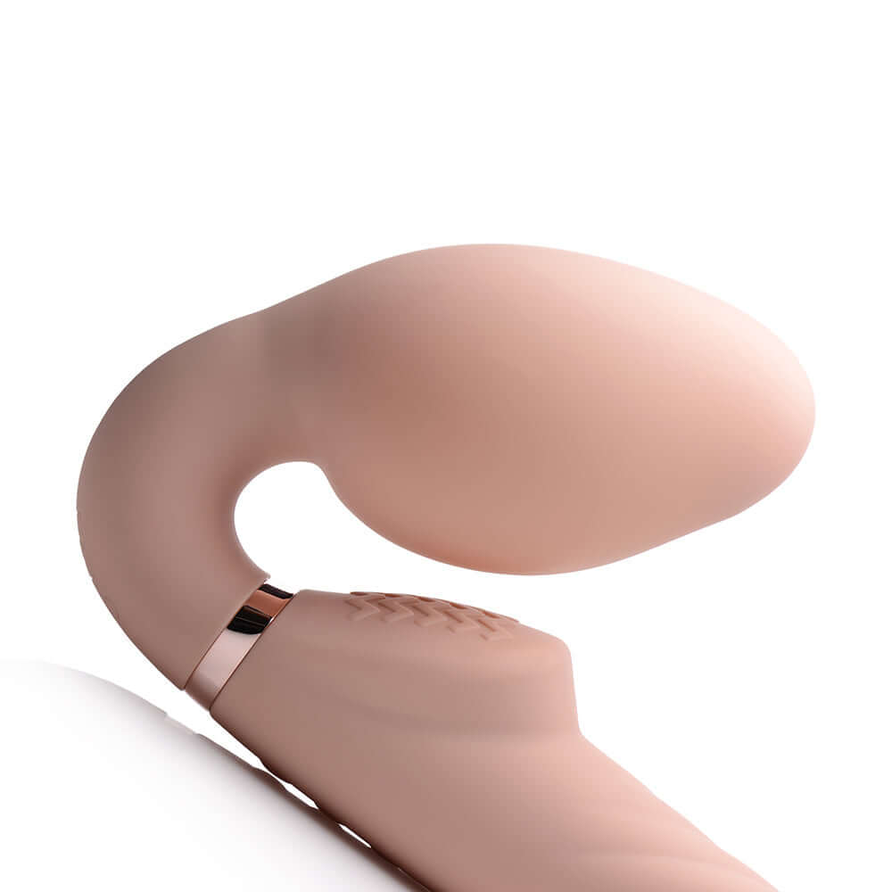 Strap U 10X Swirl Ergo-Fit Inflatable & Vibrating Strapless Strap-On Bare