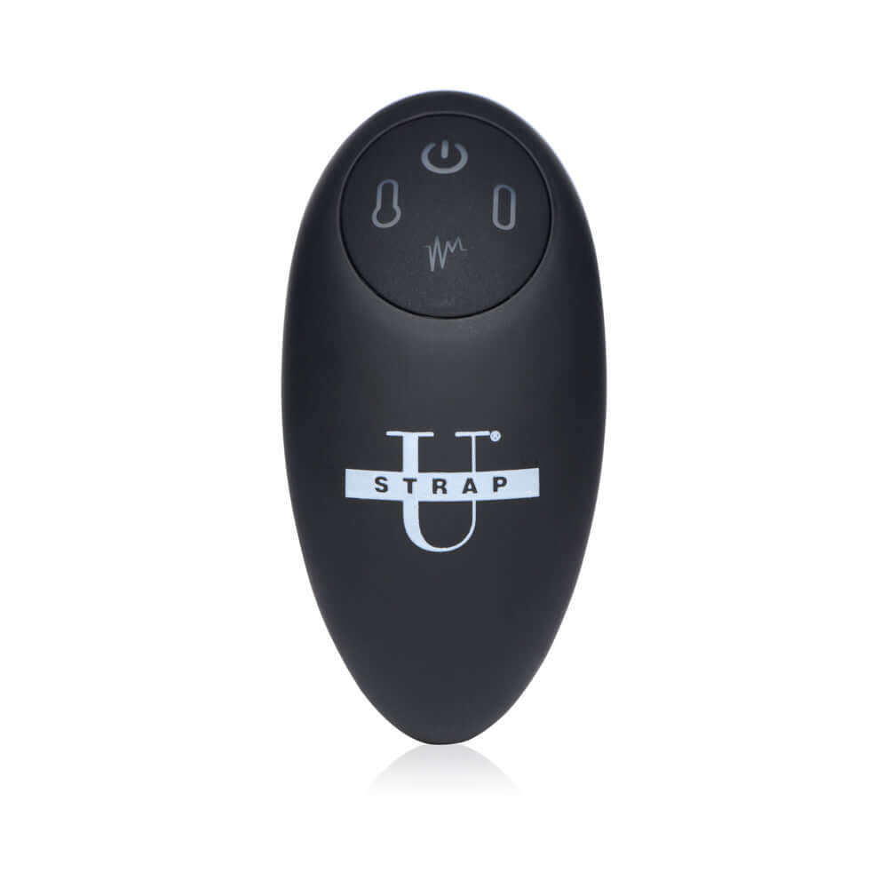Strap U 10X Swirl Ergo-Fit Inflatable & Vibrating Strapless Strap-On Bare