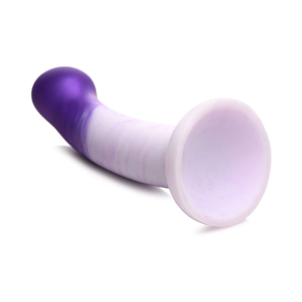 Strap U G-Swirl G-Spot Silicone Dildo Purple