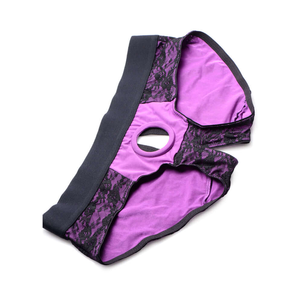 Strap U Lace Envy Pegging Set Purple/Black