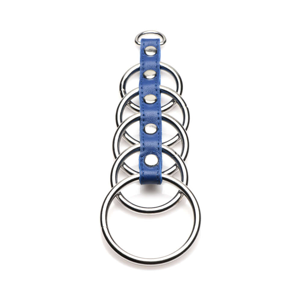 STRICT Leather Cock Gear Leather and Steel Gates of Hell Blue